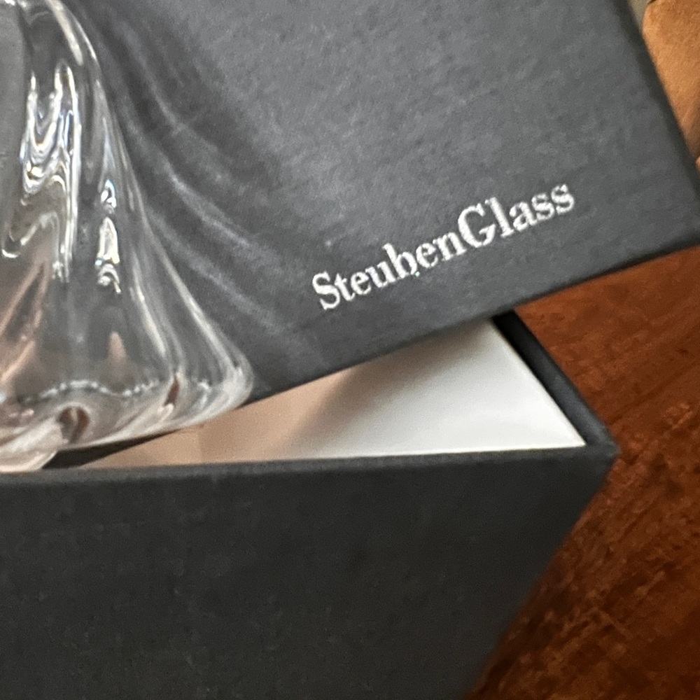 Steuben Glass Crystal Bell NV